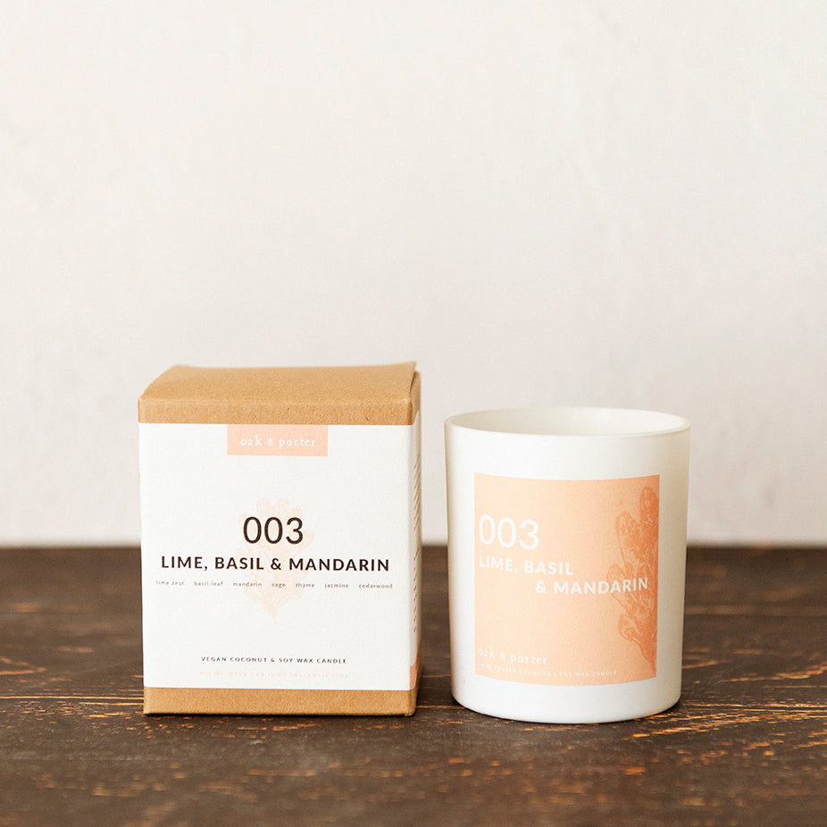 Lime, Basil & Mandarin Candle